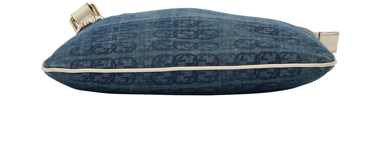 Interlocking Denim Crossbody, &pound;295, Handbags, Blue, Denim, Top view